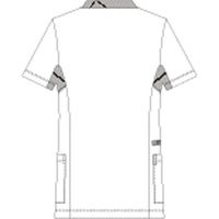 KAZEN スクラブジャケット半袖(男女兼用) 988-48 3L 1枚　スクラブ（直送品）