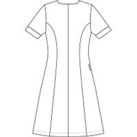 KAZEN ワンピース半袖 KZN321-18 LL ネイビー 1枚（直送品）