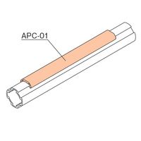 TMEHジャパン パイプカバー レッド APC-01-3-R 1個（直送品）