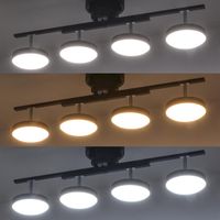 オーム電機 LED4灯シーリングライト ダークブラウン 06-1648 1台（直送品）