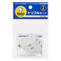 オーム電機 トリプルタップ 3個口 06-4963 1個