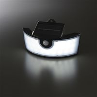 オーム電機 LEDワイドソーラーウォールライト 800ルーメン 昼光色 06-5209 1台