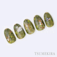 TSUMEKIRA(ツメキラ) ネイルシール DAISYプロデュース15 green forest NN-DAI-123 1セット(3枚)（直送品）