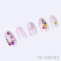 TSUMEKIRA(ツメキラ) ネイルシール flower decoration vivid NN-FDE-001 1セット(3枚)（直送品）