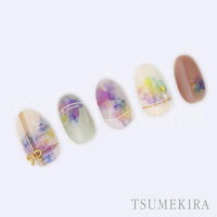 TSUMEKIRA(ツメキラ) ネイルシール インクアート colorful/カラフル NN-INK-004 1セット(3枚)（直送品）