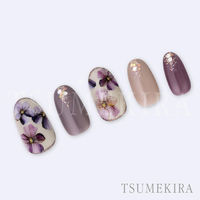 イングカワモト TSUMEKIRA(ツメキラ) ネイルシール MOMOプロデュース ビオラ NN-MOM-007 1セット(3枚)（直送品）