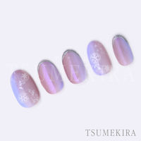 イングカワモト TSUMEKIRA(ツメキラ) ネイルシール Airy snow/エアリー スノー NN-YUK-012 1セット(3枚)（直送品）