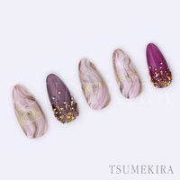 TSUMEKIRA(ツメキラ) ネイルシール 西山麻耶プロデュースalacarteゴールド SG-NYM-014 1セット(3枚)（直送品）