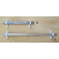 ポッシュリビング タオルバーS ホワイト W26×D7.3×H6.5cm アイアン/マンゴーウッド 41368 1個（直送品）