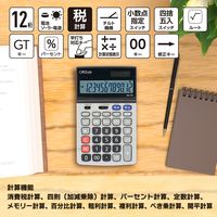 オーム電機 OffiStyle 税率電卓 ビジネス 12桁 07-8638 1台