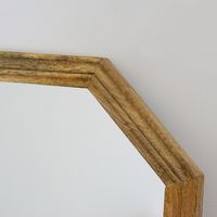 ポッシュリビング ミラー オクト W36×D2.5×H36cm マンゴーウッド/ミラー 41377 1個（直送品）