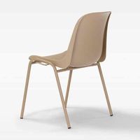 会議用チェアELENA ワントーン グレージュ 1箱（4脚入） イタリア製 ミーティングチェア 会議椅子 キャスター無し グレー