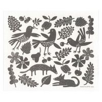 （100%天然素材）クリッパン スポンジワイプセット 水切りマット＆ふきん セルロース 北欧 ピース 1個 イーオクト