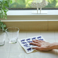 （100%天然素材）スポンジワイプ S 北欧ふきん セルロース 抜群の吸水力 ベングト＆ロッタ ムース ネイビー 1個 イーオクト