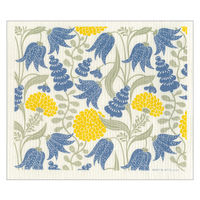 （100%天然素材）クリッパン スポンジワイプセット 水切りマット＆ふきん セルロース 北欧 セット リリー ブルー 1個 イーオクト