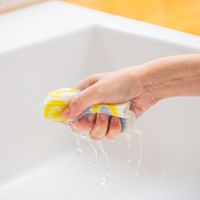 （100%天然素材）スポンジワイプ S 北欧ふきん セルロース 抜群の吸水力 キャンディ イエロー 1個 イーオクト