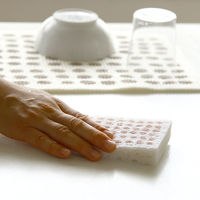 （100%天然素材）ポップアップスポンジ 水でふくらむ キッチンスポンジ 十鶴 コーヒー豆 1個 イーオクト