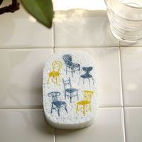 （100%天然素材）ポップアップスポンジ ベングト＆ロッタ 水でふくらむ キッチンスポンジ チェアーズ 2個セット イーオクト