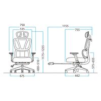 藤沢工業 TOKIO オフィスチェア OCV23HHF ネイビー OCV23HHF ネイビー 1脚（取寄品）