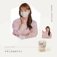 川本産業 MASMiX ナチュラルホワイト 使い捨て　不織布　立体マスク 1袋(7枚入)