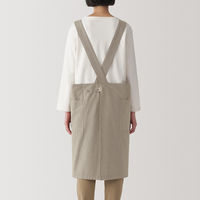 無印良品 綿平織 ワークエプロン 男女兼用L-XL ダークベージュ 良品計画