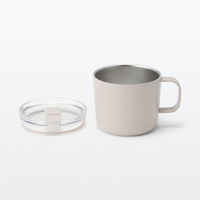 無印良品 目盛り付き 保温保冷 蓋付きマグカップ グレーベージュ 250mL 良品計画
