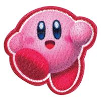 「星のカービィ ディスカバリー」ワッペン カービィ 幅 約4.2cm×高さ 約4cm シールアイロン両用タイプ BAN450-BAN96（直送品）