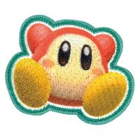 「星のカービィ ディスカバリー」ワッペン ワドルディ 幅 約4.2cm×高さ 約3.5cm シールアイロン両用タイプ BAN450-BAN9（直送品）