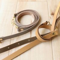 日本紐釦貿易 本革ショルダーストラップ 撥水加工 金具ゴールド 細巾 12mm チョコ KT60-G-C 1袋1本(2袋、合計2本)（直送品）