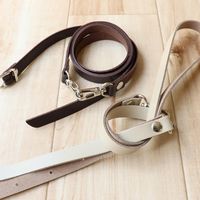 日本紐釦貿易 本革ショルダーストラップ 撥水加工 金具シルバー 細巾 12mm シルバー KT60-S-S 1袋1本(2袋、合計2本)（直送品）