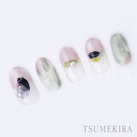 イングカワモト TSUMEKIRA(ツメキラ) ネイルシール 塗りかけ cool NN-NRK-102 1セット(3枚)（直送品）