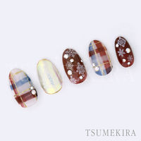 イングカワモト TSUMEKIRA(ツメキラ) ネイルシール 雪の結晶10 ホワイトクリスマス NN-YUK-111 1セット(3枚)（直送品）