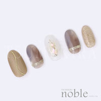 イングカワモト TSUMEKIRA(ツメキラ) ネイルシール noble silk line NO-RIE-101 1セット(3枚)（直送品）