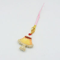 ホビックス HOBBIX ビーズキット 京・レトロ喫茶根付け プリン PB-239 PB239 1セット(3個)（直送品）