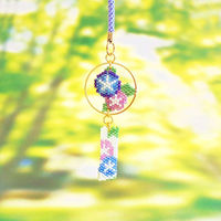 ホビックス HOBBIX ビーズキット 京・風鈴柄根付 朝顔 PB-288 PB288 1セット(3個)（直送品）