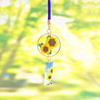 ホビックス HOBBIX ビーズキット 京・風鈴柄根付 ひまわり PB-289 PB289 1セット(3個)（直送品）