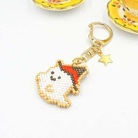 ホビックス HOBBIX ビーズキット アイシングクッキー風キーホルダー ハロウィン おばけ PB-298 PB298 1セット(3個)（直送品）