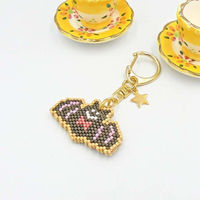 ホビックス HOBBIX ビーズキット アイシングクッキー風キーホルダー ハロウィン コウモリ PB-299 PB299 1セット(3個)（直送品）