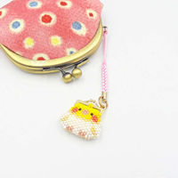 ホビックス HOBBIX ビーズキット 京・小鳥のがまぐち根付け オカメインコ PB-306 PB306 1セット(3個)（直送品）