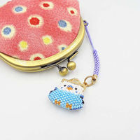 ホビックス HOBBIX ビーズキット 京・小鳥のがまぐち根付け セキセイインコ PB-307 PB307 1セット(3個)（直送品）