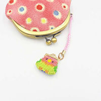 ホビックス HOBBIX ビーズキット 京・小鳥のがまぐち根付け コザクラインコ PB-308 PB308 1セット(3個)（直送品）