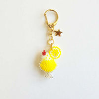 ホビックス HOBBIX ビーズキット 京・レトロ喫茶キーホルダー レモンスカッシュ PB-323 PB323 1セット(3個)（直送品）