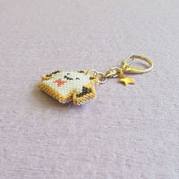 HOBBIX ビーズキット アイシングクッキー風ハロウィンキーホルダー アイシングコウモリおばけ PB-337 PB337 1セット(3個)（直送品）