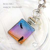 TSUMEKIRA(ツメキラ) ネイルシール 【レジンクラブ】 レジン用シール カラス 【両面】 RC-RAV-101 1セット(1枚×3)