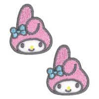 サンリオ マイメロディ 2枚入り 横24mm×縦28mm シール ・ アイロン 両用 接着(枚) SCW480-SCW48（直送品）