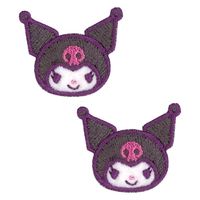 サンリオ クロミ 2枚入り 横28mm×縦23mm シール ・ アイロン 両用 接着 SCW480-SCW49 1セット(3枚入)（直送品）