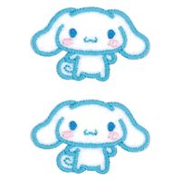 サンリオ シナモロール 2枚入り 横32mm×縦20mm シール ・ アイロン 両用 接着 SCW480-SCW50 1セット(3枚入)（直送品）