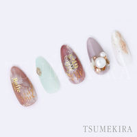 TSUMEKIRA(ツメキラ) ネイルシール effrontee kyokoプロデュース Miss Beaute ゴールド SG-EFK-1（直送品）