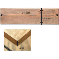 ポッシュリビング EWIG シェルフボード W91.5×D25.5×H2cm マンゴーウッド 41045 1個（直送品）