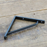 ポッシュリビング ブラケットSS ブラック W1×D10.5×H10.5cm アイアン 63185 1セット(2個)（直送品）